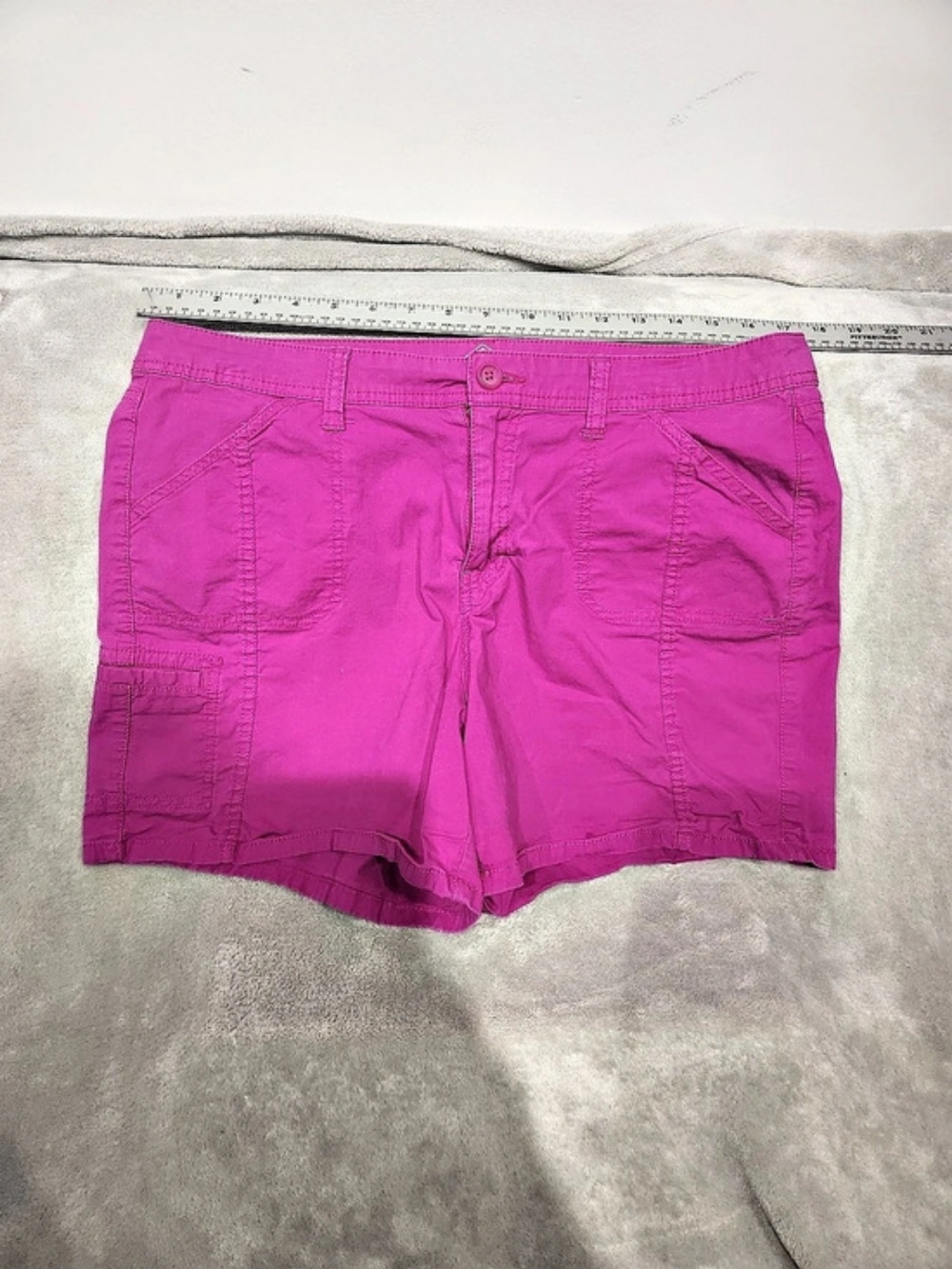St. John's Bay Pink Cotton Bermuda Shorts
